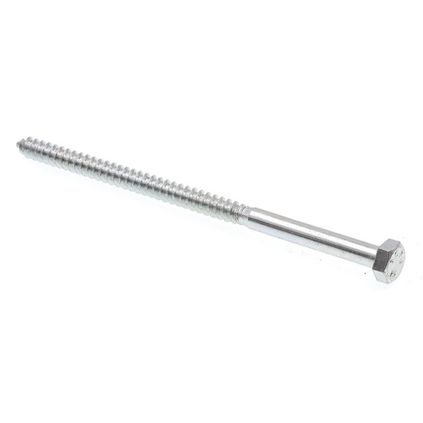 Prime-Line Hex Lag Screw 5/16in X 6in A307 Grade A Zinc Plated Steel 25PK 9055990